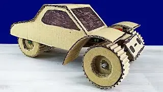 How to Make a Three Wheeled Toy Car On The Radio Control / Cardboard Toy