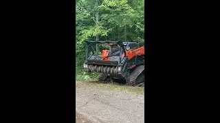 Shearex Drum Mulcher Paired With Kubota Skid Steer In Action!