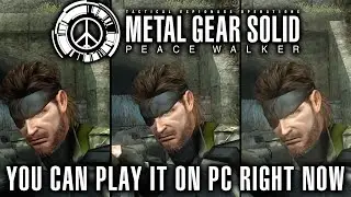 The Best Way To Play MGS Peace Walker on PC (2021)