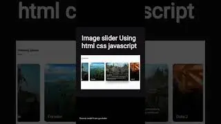 image slider using html css js 