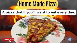 How to make a restaurant style artisan home made pizza that's too good to eat!