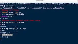 Division, Power and other Datatypes in Numpy in Python- Part 2 (English)