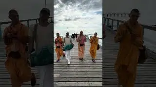 Harinam in Palanga, Lithuania. Chanting Hare Krishna. #harekrishnamahamantra #harinam #sankirtan
