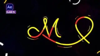 Trim Path Animation in After Effects || Text Animation - Class 19
