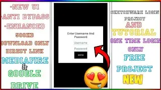 Sketchware Login Project Username And Password Tutorial Project Download Mediafire And Google Drive