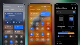 Mi Control Center | Notifications and Quick Actions