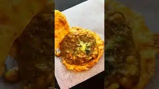 Trying Trini Bites Hot Roti and Double in Toronto | #shorts #roti #doubles #trinifood