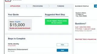 EIDL Portal - After the Advance - How to Apply for More Money