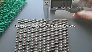 Antique Copper Plated Stainless Steel wall cladding wire mesh-METART-WW03.