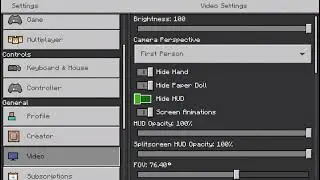 How to Remove Your HUD in Mincraft Bedrock Edition