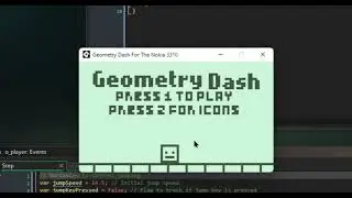 Making Geometry Dash For The Nokia (Menu and icon update!)