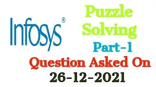 Infosys puzzle Questions And Answers Dec 26 2021 Part-1  | Infosys Off campus 2021