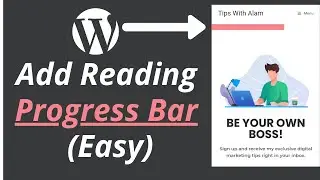 How To Add Reading Progress Bar | Page Scroll Progress Bar | WordPress Progress Bar
