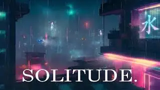 RAINY BALCONY- A quiet night under the rain 🌧️Ambience for Sleep, Relax & Work |Cyberpunk Rain Vibes