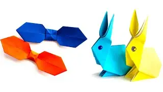 How to make a Paper Bow - Easy way make a paper rabbit