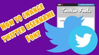 HOW TO CHANGE TWITTER USERNAME FONT | TUTORIAL | Judy Capacio