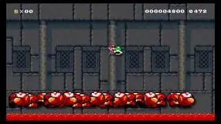 [Super Mario Maker] Pit of Panga: U-Break Speedrun in 41.491