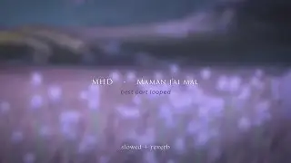 MHD - Maman j'ai mal (best part looped) {slowed + reverb}