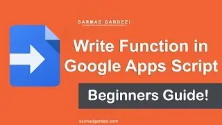 How to Write Function in Google Apps Script