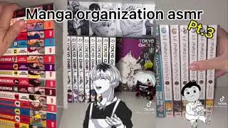 Manga organization asmr 🏯// Setup// Manga collection tiktoks pt.3 📘📚