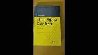 Linear Algebra Done Right Book Review