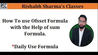 How to Use Offset Formula. How to use offset Formula with the help of Sum.#advanceexcel  #offset