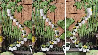 How to Make a Spiral Hanging Pot | Spiral Shape Hanging Flowers