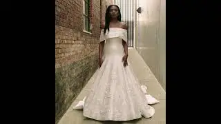 Clean Silk Ballgown with Off-Shoulder Wrap | LE1130 by Martina Liana Luxe