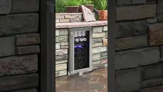 Outdoor entertaining made easy with this indoor/outdoor wine & beverage cooler