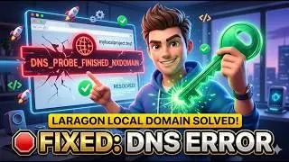🛑 FIXED: Laragon DNS_PROBE_FINISHED_NXDOMAIN Error | Local Domain Not Working Solved! 