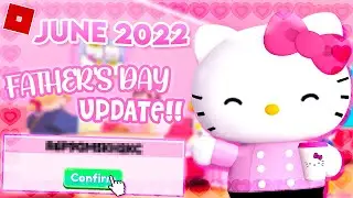 BRAND NEW CODES!! | Hello Kitty Cafe Father's Day Update Guide for June 2022 | Roblox