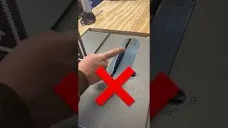 NEVER use your table saw without doing this #woodworking #shorts