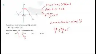 Türev bilgi kavrama test7 soru2
