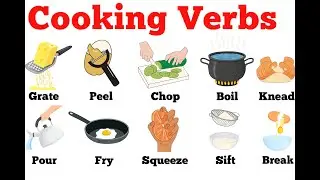Cooking Verbs in English | Essential Cooking Vocabulary with Pictures | English Vocabulary