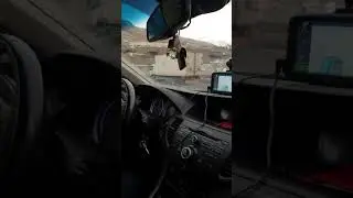 Перевал Варзоб Ущелье в январе Душанбе - Худжанд Таджикистан