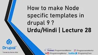 How to make Node specific templates in Drupal 9 ? Urdu/Hindi | Lecture 28