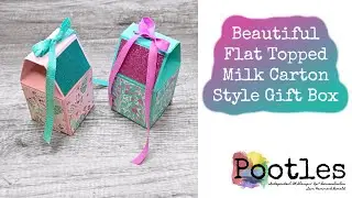 Beautiful Flat Topped Milk Carton Style Gift Box