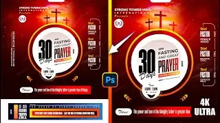 How to design a Church Flyer; simple and easy / PHOTOSHOP TUTORIAL