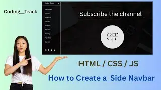 Side Navbar || HTML || CSS || JavaScript || @Coding__Track