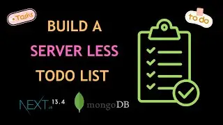 How to build  serverless TODO list 🤩 with NextJS 13.4 App Router, MongoDB, TailwindCSS, Typescript
