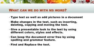 tutorial 1 of ms word 2010