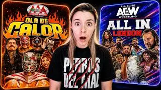 REACCIÓN AEW All In + AAA Ola de Calor