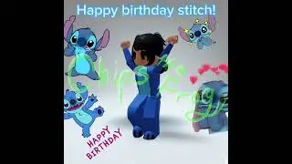 HAPPY B-DAY STITCH