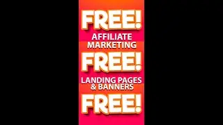 Affiliate Gurus Will Hate Me For This. I am giving you FREE Landing Pages and Banners. #Shorts
