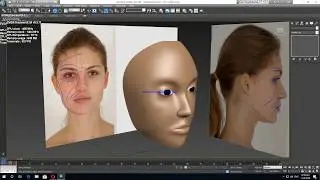 3ds max face modeling (low poly)