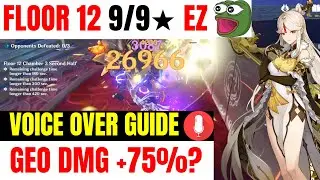 FLOOR 12 SPIRAL ABYSS 9-STARS GUIDE - Genshin Impact