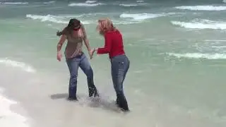 Playing on the Beach w/Nikita and Angel
