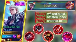 Lightborn Alucard Unli Maniac+Gusion Epic Trashtalker🤬🤬