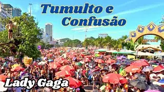 🇧🇷 Commotion on the day of Lady Gaga's concert in Copacabana | Walking Tour 4K