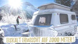 -23 Grad Wintercamping im Mini-Wohnwagen? | Geht das?! 🥶😊